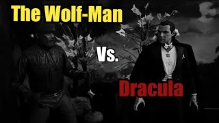 The Wolfman vs Dracula Stop Motion Black amp White [upl. by Hendricks]