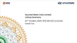 Listing Ceremony of Hyundai Motor India Limited [upl. by Barbe383]