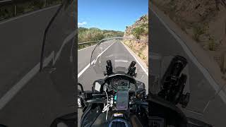 Kawasaki Versys 1000 on curvy twisties of CV219 road Valencia Spain [upl. by Ervin390]