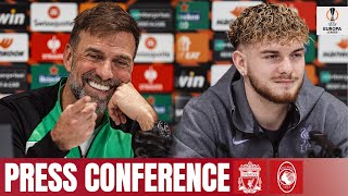 Jürgen Klopp amp Harvey Elliott  Europa League press conference  Liverpool vs Atalanta [upl. by Clayton]