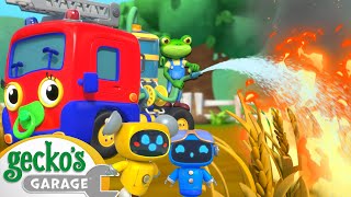 Baby Fire Truck To The Rescue  Geckos Garage  Trucks For Children  Cartoons For Kids [upl. by Aurlie]