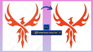 Quick Auto Trace  ContentAware Tracing Tool  Adobe Photoshop [upl. by Lledyl]