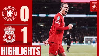 HIGHLIGHTS Unreal Scenes as Virgil van Dijk Wins Carabao Cup At Wembley Chelsea 01 Liverpool [upl. by Doherty646]