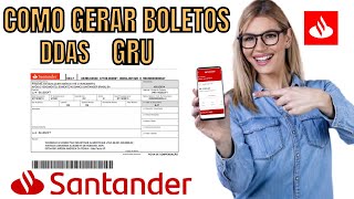 COMO GERAR BOLETOS DE PAGAMENTO BANCO SANTANDER [upl. by Tacita]