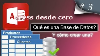 Qué es una Base de Datos y cómo crear una  Access desde cero 3 [upl. by Netnerb279]