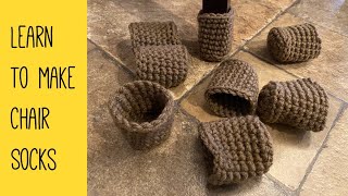 How to make chair socks [upl. by Howund]