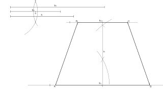 Trapecio isósceles dadas sus bases y su altura [upl. by Atekehs]