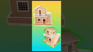 Amazing Cardboard House Crafts  Simple Cardboard House Design  Easy Hand Made Organizer House [upl. by Anisirhc]