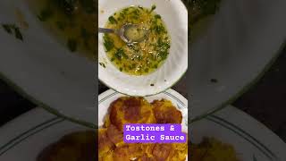 Tostones amp Garlic Sauce Hispanic snack [upl. by Dacy]