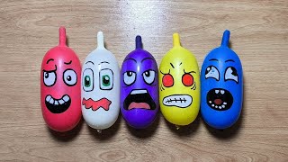 Making Slime with Funny Balloons  Satisfying Slime Video satisfying [upl. by Mond]