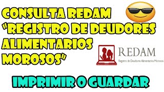 Consulta REDAM  Registro de Deudors Alimentarios Morosos [upl. by Haldane]