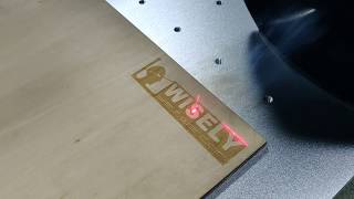 HighSpeed Laser Marking Wood [upl. by Ackler500]