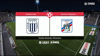 Alianza Lima vs Carlos Mannucci ● Clausura Liga 1 2024 ● PES 2021 [upl. by Bittner]