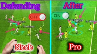 Major settings for defending🦵 in EFOOTBALL 24 tip and tricks [upl. by Valaree]