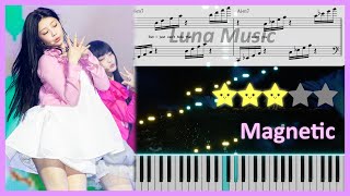 ILLIT  Magnetic │ Piano Tutorial ⭐⭐⭐☆☆ [upl. by Sterrett572]