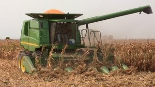 Lamesch Grain Farms John Deere 9550 Combine on 9162012 [upl. by Nnael894]