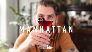 How to Make a Manhattan  a simple classic cocktail recipe [upl. by Webber]