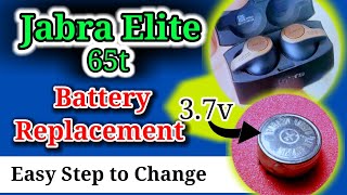 Jabra elite 65t battery change  Battery Replacement  Repair  Dissesamble [upl. by Martita]