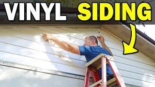 Install Vinyl Siding on Gable End of a 20x30 Workshop [upl. by Raclima]