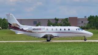 2008 Cessna 560XL Citation XLS Taxi amp Takeoff From New Century Aircenter JCIKIXD  N566QS [upl. by Iarahs]