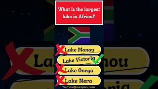 What is the largest lake in Africa shorts [upl. by Palestine]