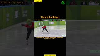 Speed skater Yang Jingru used most genius trick to win gold medal paris2024 olympics2024 [upl. by Nnylhsa]