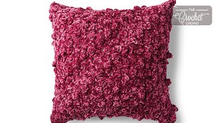 Corner to Corner C2C Crochet Popcorn Pillow [upl. by Anamor]