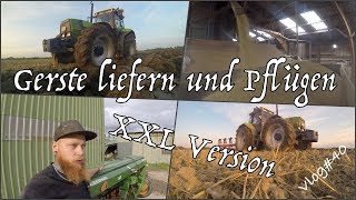 FarmVLOG40 Gerste liefern und Pflügen XXL Version [upl. by Oicirbaf]