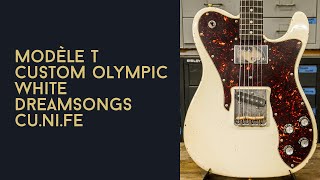 Guitare Garage Modèle T Custom Olympic White Matching Headstock Relic Dreamsongs CuNiFe [upl. by Amora946]