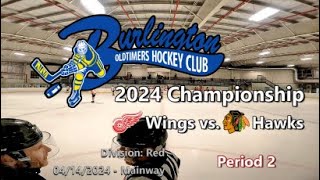 Red Division 2024  Wings vs Hawks  Period 2 [upl. by Gristede]