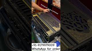 Book Your Premium Black amp Golden HarmoniumTrending and Most loved 3 line 9 scale changer Harmonium [upl. by Ahtanoj110]