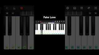 Fake Love Piano pianocover piano music tutorial [upl. by Hnaht]