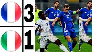 🔵 Italy Vs France  Adrien Rabiot Goal amp Digne  All goals and highlights – 2025 [upl. by Anne197]