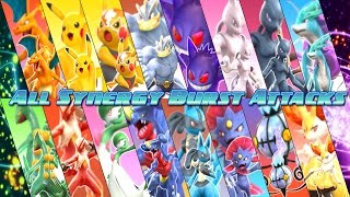 Pokken Tournament  All Synergy Burst Attacks  Awakenings 60fps 1080p [upl. by Halle]