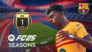 FC BARCELONA AT PEAK DIV1 GAMEPLAYEA FC 25  PS5 GAMEPLAY [upl. by Arihay749]