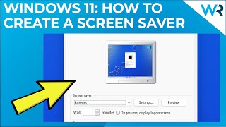 How to create a screensaver on Windows 11 [upl. by Rik]