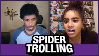 SCARING OMEGLE with SPIDERS [upl. by Maritsa]