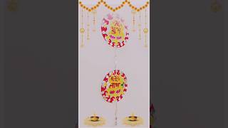 Diy Diwali wall hanging paper craft shorts [upl. by Tevis597]