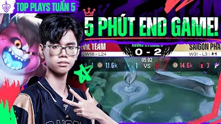 5 PHÚT END GAME  SAIGON PHANTOM  TOP PLAYS TUẦN 5  ĐTDV MÙA ĐÔNG 2023 [upl. by Yraunaj917]