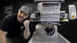 I GOT AN EMBROIDERY MACHINE Unboxing My New Melco EMT16X [upl. by Emeline536]