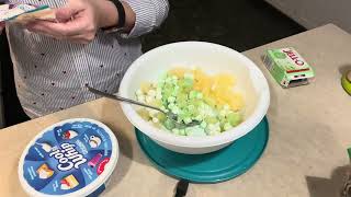 HOW TO MAKE WATERGATE SALAD nobake5ingredientdessert [upl. by Rinaldo]