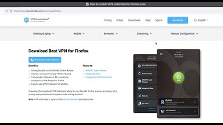 How to install VPN Unlimited for Firefox [upl. by Nesta936]