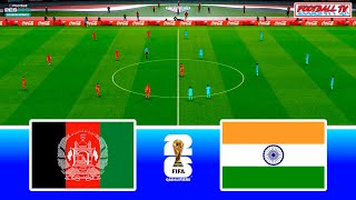 Afghanistan vs India  World Cup Qualifiers 2026  PES 2021 Full Match All Goals  Gameplay PC [upl. by Procter232]