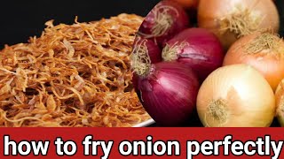 How to Perfectly Fry Onion for Biryani  How to Peel Chop Onions  Brown Onion Recipe  Cooking Hack [upl. by Ariamo]