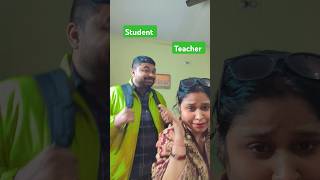 Teacher ka dar😜trending funny viralvideo subscribe youtubeshorts [upl. by Norabal]