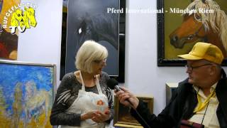 Pferd International 2015  Interview mit Pferdemalerin Michaela Thronicke [upl. by Neirad]