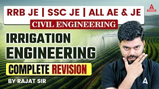 RRB JE  SSC JE  All AE amp JE  Irrigation Engineering Complete Revision  Civil Engineering [upl. by Adeys]