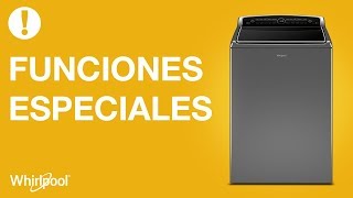 Lavadoras Whirlpool  Funciones especiales en Carga Superior HE [upl. by Hedaza]