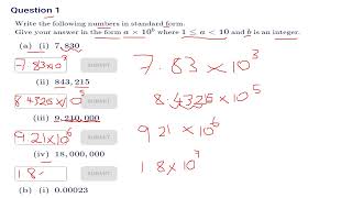 GCSE 91 MATHS STANDARD FORM IN JUST 186 SECONDS FOUNDATION TIER AND HIGHER TIER OCR AQA PEARSON [upl. by Sibbie109]