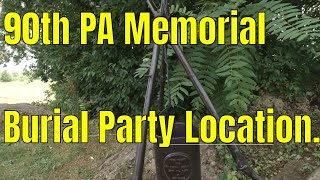 90th PA Monument Burial Party Photograph Antietam Battlefield [upl. by Emiatej]